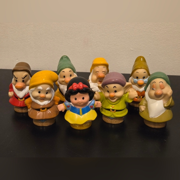 Fisher-Price Other - Little People Disney Princess Snow White and the Seven Dwarfs - Complete Set